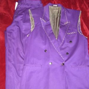 Sleeveless Purple Suit - Prince/Joker Costume